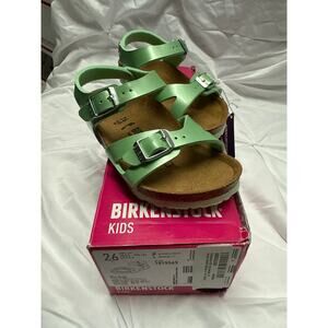 Birkenstock, Rio kids, electric metallic mineral, narrow fit size 26 EU or 8 US